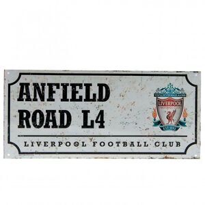 Liverpool FC Street Sign / White/Black